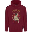 Ronin Spirit Samurai Japan Japanese Childrens Kids Hoodie Maroon
