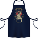 Ronin Spirit Samurai Japan Japanese Cotton Apron 100% Organic Navy Blue