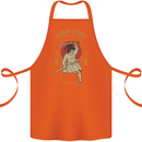 Ronin Spirit Samurai Japan Japanese Cotton Apron 100% Organic Orange