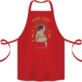 Ronin Spirit Samurai Japan Japanese Cotton Apron 100% Organic Red