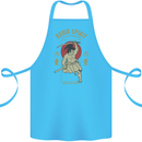 Ronin Spirit Samurai Japan Japanese Cotton Apron 100% Organic Turquoise