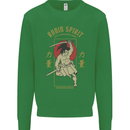 Ronin Spirit Samurai Japan Japanese Kids Sweatshirt Jumper Irish Green