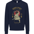 Ronin Spirit Samurai Japan Japanese Kids Sweatshirt Jumper Navy Blue