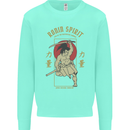 Ronin Spirit Samurai Japan Japanese Kids Sweatshirt Jumper Peppermint
