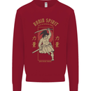 Ronin Spirit Samurai Japan Japanese Kids Sweatshirt Jumper Red
