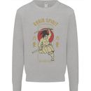 Ronin Spirit Samurai Japan Japanese Kids Sweatshirt Jumper Sports Grey
