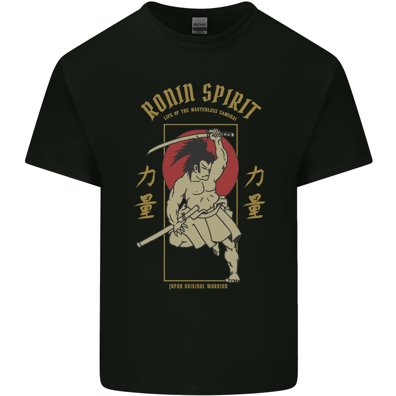 Ronin Spirit Samurai Japan Japanese Kids T-Shirt Childrens Black
