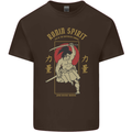 Ronin Spirit Samurai Japan Japanese Kids T-Shirt Childrens Chocolate