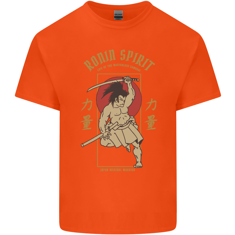 Ronin Spirit Samurai Japan Japanese Kids T-Shirt Childrens Orange
