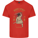 Ronin Spirit Samurai Japan Japanese Kids T-Shirt Childrens Red