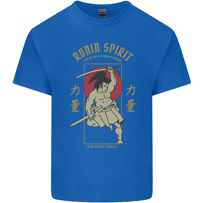 Ronin Spirit Samurai Japan Japanese Kids T-Shirt Childrens Royal Blue