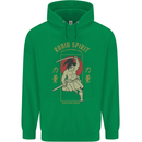 Ronin Spirit Samurai Japan Japanese Mens 80% Cotton Hoodie Irish Green