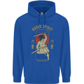Ronin Spirit Samurai Japan Japanese Mens 80% Cotton Hoodie Royal Blue