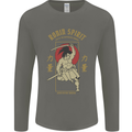 Ronin Spirit Samurai Japan Japanese Mens Long Sleeve T-Shirt Charcoal