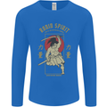 Ronin Spirit Samurai Japan Japanese Mens Long Sleeve T-Shirt Royal Blue