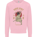 Ronin Spirit Samurai Japan Japanese Mens Sweatshirt Jumper Light Pink