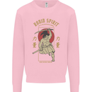 Ronin Spirit Samurai Japan Japanese Mens Sweatshirt Jumper Light Pink