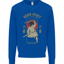 Ronin Spirit Samurai Japan Japanese Mens Sweatshirt Jumper Royal Blue