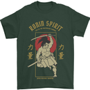 Ronin Spirit Samurai Japan Japanese Mens T-Shirt Cotton Gildan Forest Green
