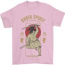 Ronin Spirit Samurai Japan Japanese Mens T-Shirt Cotton Gildan Light Pink