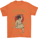 Ronin Spirit Samurai Japan Japanese Mens T-Shirt Cotton Gildan Orange
