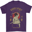 Ronin Spirit Samurai Japan Japanese Mens T-Shirt Cotton Gildan Purple