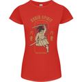 Ronin Spirit Samurai Japan Japanese Womens Petite Cut T-Shirt Red