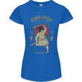 Ronin Spirit Samurai Japan Japanese Womens Petite Cut T-Shirt Royal Blue