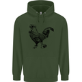 Rooster Camera Photography Photographer Childrens Kids Hoodie Forest Green