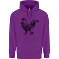 Rooster Camera Photography Photographer Childrens Kids Hoodie Purple