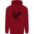 Rooster Camera Photography Photographer Childrens Kids Hoodie Red