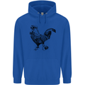 Rooster Camera Photography Photographer Childrens Kids Hoodie Royal Blue