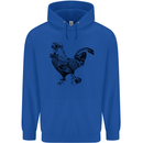Rooster Camera Photography Photographer Childrens Kids Hoodie Royal Blue