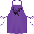 Rooster Camera Photography Photographer Cotton Apron 100% Organic Purple