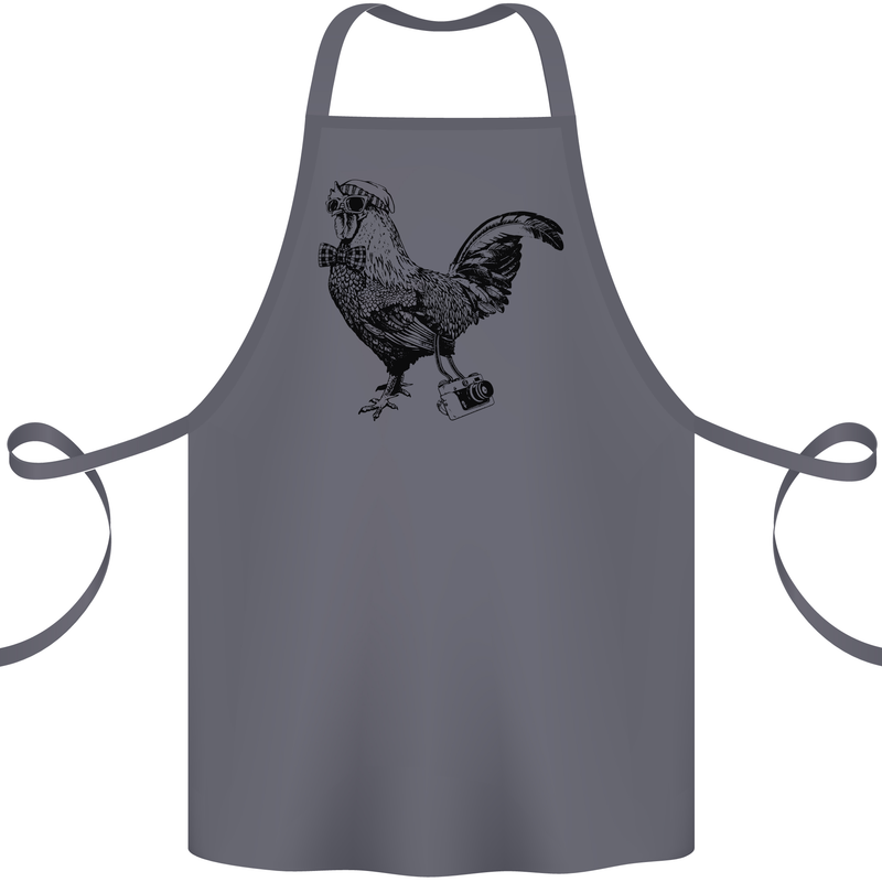 Rooster Camera Photography Photographer Cotton Apron 100% Organic Steel