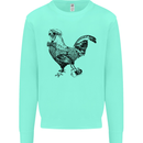 Rooster Camera Photography Photographer Kids Sweatshirt Jumper Peppermint