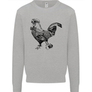 Rooster Camera Photography Photographer Kids Sweatshirt Jumper Sports Grey