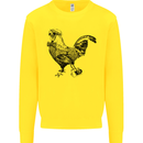 Rooster Camera Photography Photographer Kids Sweatshirt Jumper Yellow