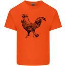 Rooster Camera Photography Photographer Kids T-Shirt Childrens Orange