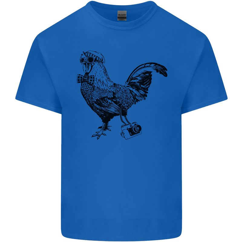 Rooster Camera Photography Photographer Kids T-Shirt Childrens Royal Blue