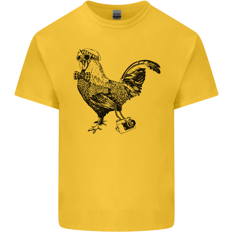 Rooster Camera Photography Photographer Kids T-Shirt Childrens Yellow