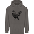 Rooster Camera Photography Photographer Mens 80% Cotton Hoodie Charcoal
