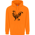 Rooster Camera Photography Photographer Mens 80% Cotton Hoodie Orange