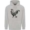 Rooster Camera Photography Photographer Mens 80% Cotton Hoodie Sports Grey