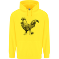 Rooster Camera Photography Photographer Mens 80% Cotton Hoodie Yellow