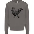 Rooster Camera Photography Photographer Mens Sweatshirt Jumper Charcoal