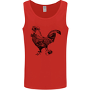 Rooster Camera Photography Photographer Mens Vest Tank Top Red