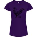 Rooster Camera Photography Photographer Womens Petite Cut T-Shirt Purple