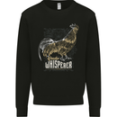 Rooster Whisperer Farmer Farming Chicken Mens Sweatshirt Jumper Black