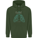 Rooted Christ Christian Catholic Religion Childrens Kids Hoodie Forest Green